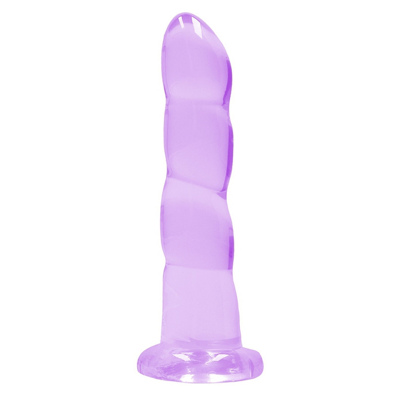 Real Rock Crystal Gode Twist Crystal RealRock 16 x 4cm Violet